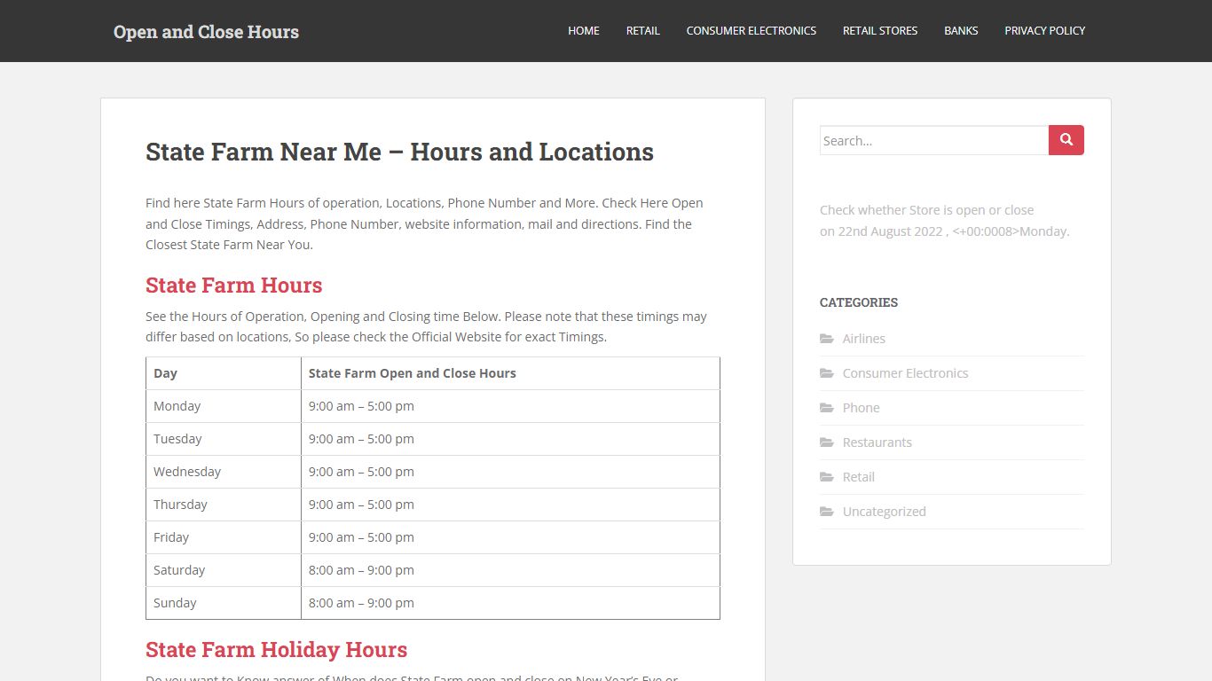 State Farm Near Me - Hours and Locations